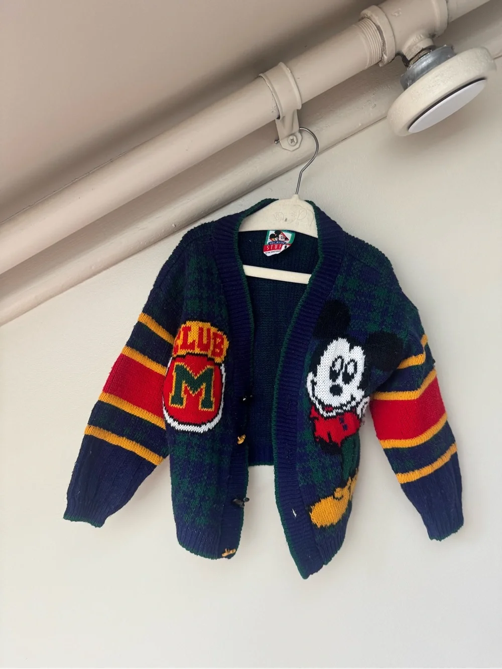 Vintage Mickey Mouse cardigan sweater